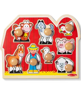 Melissa & Doug Wooden Jumbo Knob Puzzles