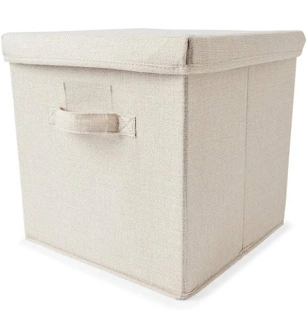 Anko Canvas Toy Box with Lid