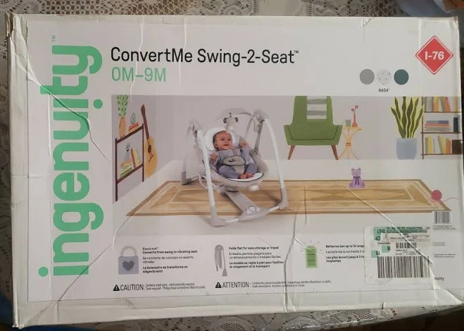 Ingenuity ConvertMe Swing-2-Seat Portable Swing
