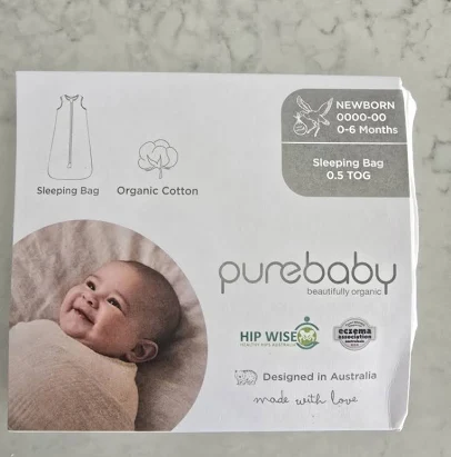 Purebaby Organic Cotton Sleeping Bag