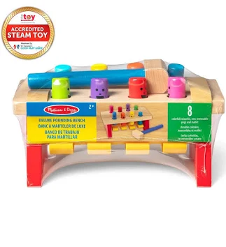 Melissa & Doug Deluxe Pounding Bench
