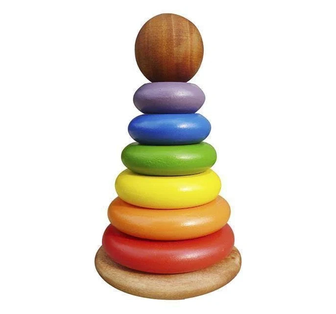 Q Toys Wooden Ring Stacker